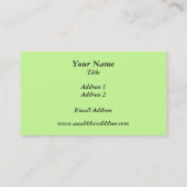 Visitekaartje van flourescent koorts (Achterkant)