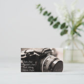 Visitekaartje van fotograaf (Staand voorkant)