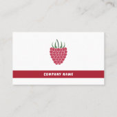 Visitekaartje van frambozen (Achterkant)