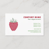 Visitekaartje van frambozen (Voorkant)