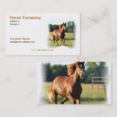 Visitekaartje van galoping (Voorkant / Achterkant)