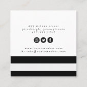 Visitekaartje van ganzen en bakkerijproducten (Achterkant)