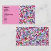 Visitekaartje van geasseerde Buttonnen (Voorkant / Achterkant)