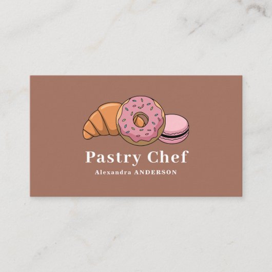 Visitekaartje van gebak (Voorkant)