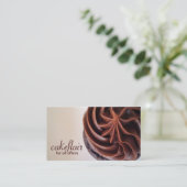 Visitekaartje van gebak (Staand voorkant)