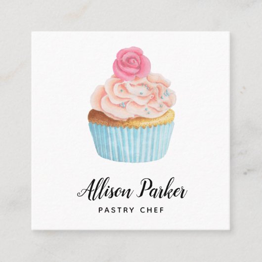 Visitekaartje van gebak (Voorkant)