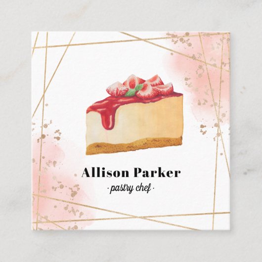 Visitekaartje van gebak (Voorkant)