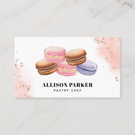 Visitekaartje van gebak (Voorkant)
