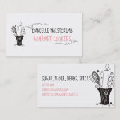 visitekaartje van gebak in de bakkerij (Voorkant / Achterkant)