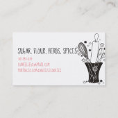 visitekaartje van gebak in de bakkerij (Achterkant)