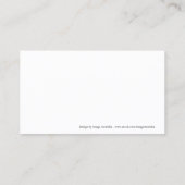 Visitekaartje van geborsteld staal (Achterkant)