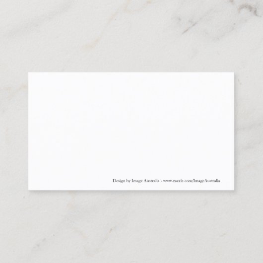 Visitekaartje van geborsteld staal (Achterkant)