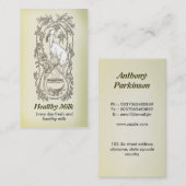 visitekaartje van geitenmelk (Voorkant / Achterkant)