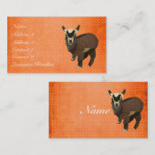 Visitekaartje van geitenpokadot/Labels (Voorkant / Achterkant)