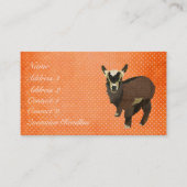 Visitekaartje van geitenpokadot/Labels (Voorkant)