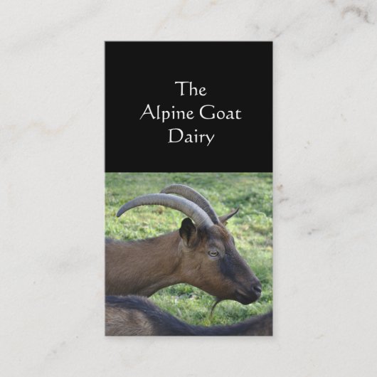 Visitekaartje van geitenvlees (Voorkant)