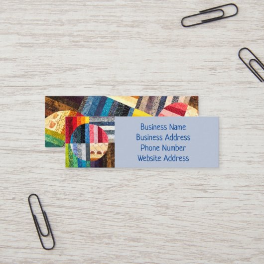 Visitekaartje van gelaagde cirkels (Voorkant / Achterkant in situ)