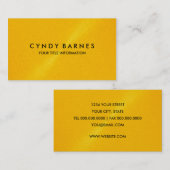 Visitekaartje van Gele Sheen (Voorkant / Achterkant)