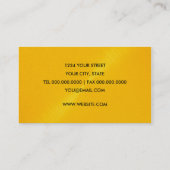 Visitekaartje van Gele Sheen (Achterkant)