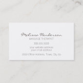 Visitekaartje van gele vlinder (Achterkant)