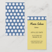 Visitekaartje van gepatterde polkadot (Voorkant / Achterkant)