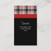 Visitekaartje van geplakt weefsel grijs (Achterkant)