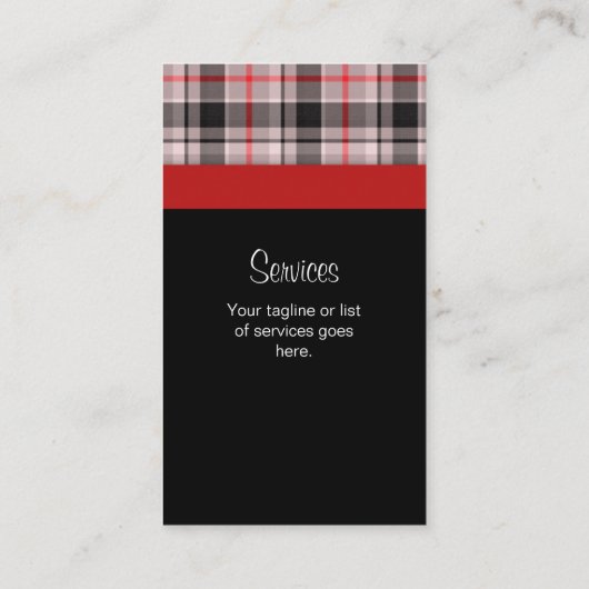 Visitekaartje van geplakt weefsel grijs (Achterkant)