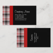 Visitekaartje van geplakt weefsel grijs (Voorkant / Achterkant)