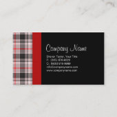 Visitekaartje van geplakt weefsel grijs (Voorkant)