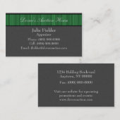 Visitekaartje van gepolijste strepen, grijs en gro (Voorkant / Achterkant)