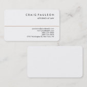 Visitekaartje van geronde Corner Consultant Attorn (Voorkant / Achterkant)