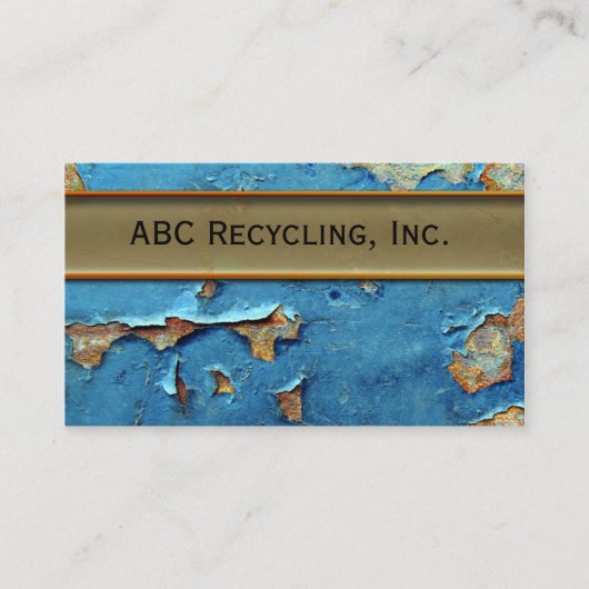 Visitekaartje van geroosterde verf (Voorkant)