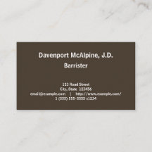 Visitekaartje van gewone en elementaire beroepsjur