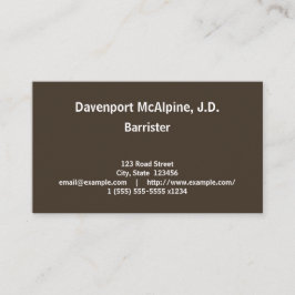 Visitekaartje van gewone en elementaire beroepsjur