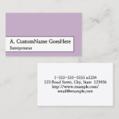 Visitekaartje van gewone en gewone ondernemer (Voorkant / Achterkant)