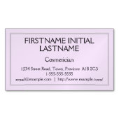 Visitekaartje van gewone en traditionele cosmetisc magnetisch visitekaartje (Voorkant)