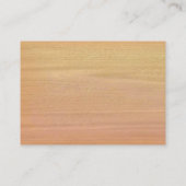 Visitekaartje van gewoon hout (Achterkant)