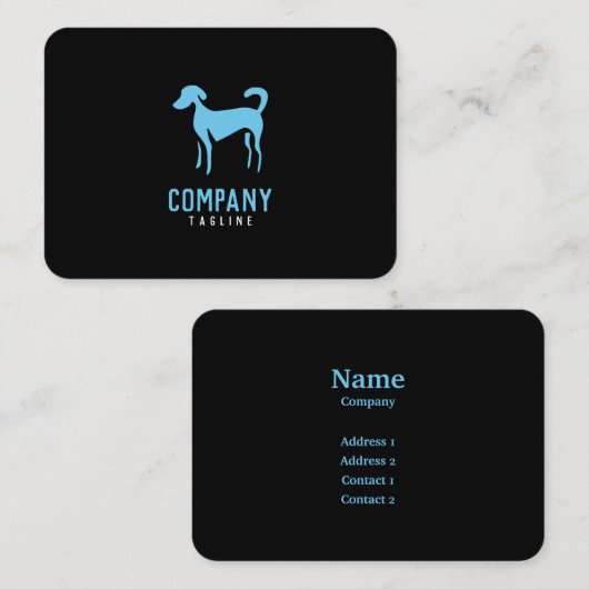Visitekaartje van gezelschapsdieren (Voorkant / Achterkant)