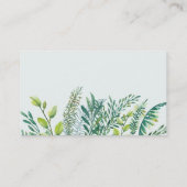 Visitekaartje van gezouten loof (Achterkant)