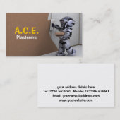 Visitekaartje van gipsplaten (Voorkant / Achterkant)