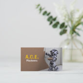 Visitekaartje van gipsplaten (Staand voorkant)