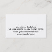 Visitekaartje van gipsplaten (Achterkant)