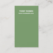 Visitekaartje van Glacé (wilg) (Achterkant)