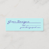 Visitekaartje van gloride Peacock-Bladwijzer/profi (Achterkant)