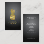 Visitekaartje van goudananas (Voorkant / Achterkant)