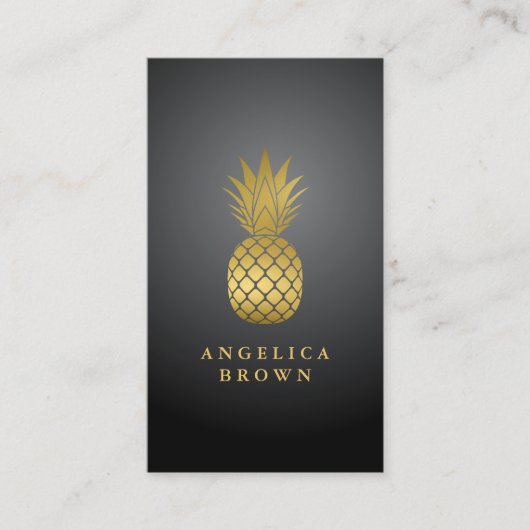 Visitekaartje van goudananas (Voorkant)