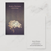 Visitekaartje van goudboomstammen (Voorkant / Achterkant)