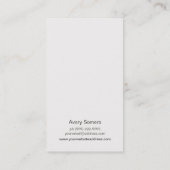 Visitekaartje van goudboomstammen (Achterkant)