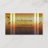 Visitekaartje van gouddej metaalgrunge (Achterkant)