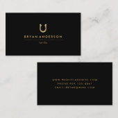 Visitekaartje van goudHoefijzer (Voorkant / Achterkant)